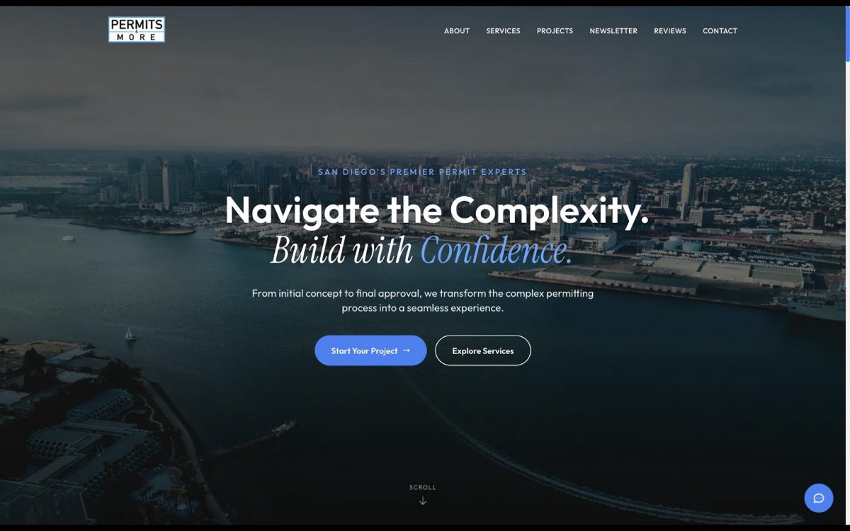 Permits & More homepage